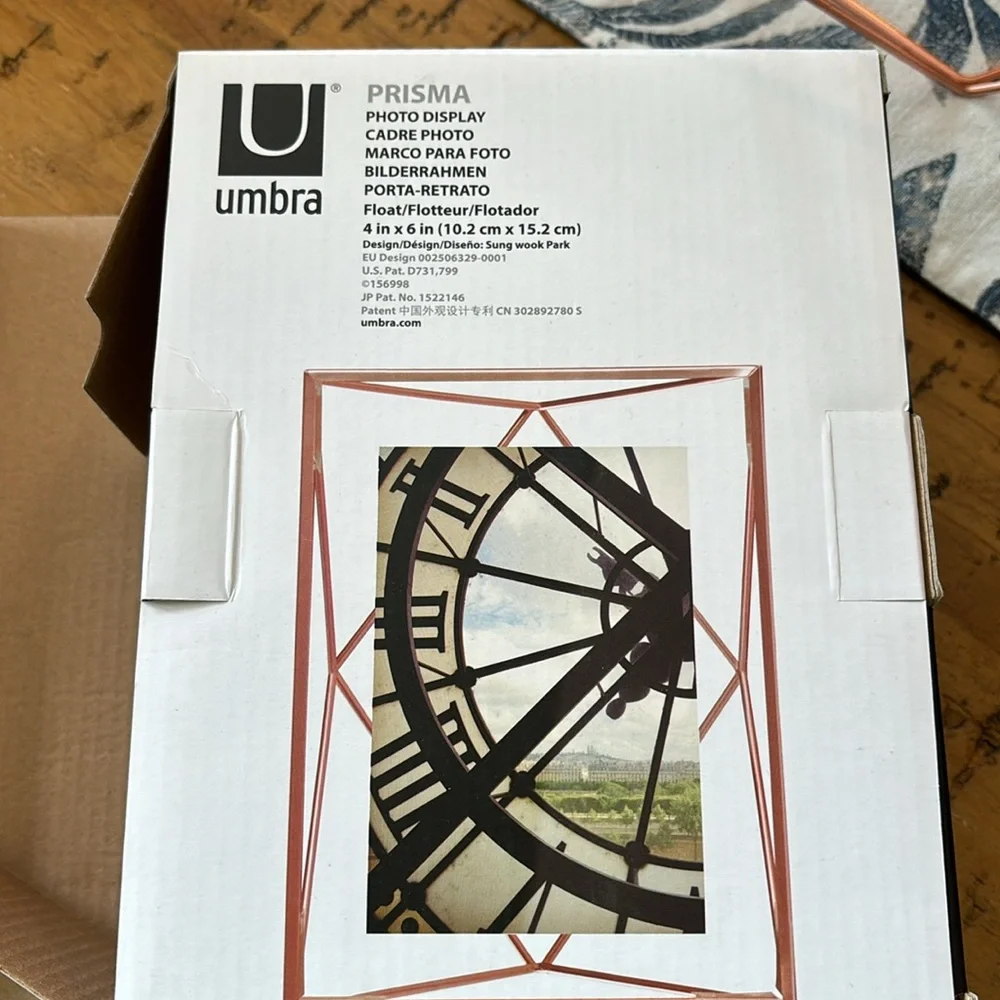 Umbra Rose Gold Prisma 4x6 Frame